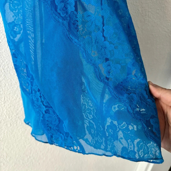 Fredericks Of Hollywood Set Intimate Lingerie Cross Back Panties Mesh Lace NWOT - Picture 3 of 13